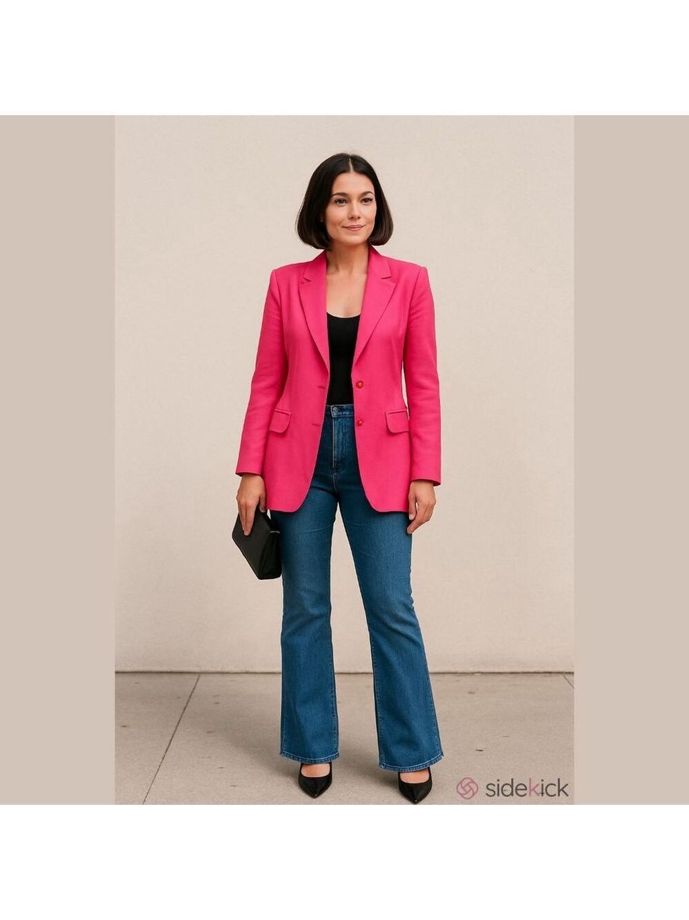 Women's Oleg Cassini NWT Vibrant Pink Blazer Jacket Size 8